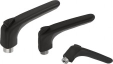 Svěrací páka | Upínací páky – Svěrací páky ergonomické s vnitřním závitem, ocelové části z nerezu