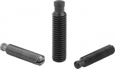 Tlačné a opěrné prvky – Závitové kolíky s tlačným čepem DIN 6332