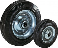 Kolečka a pojezdová kola – Standardní celopryžové pneumatiky na ráfku z ocelového plechu