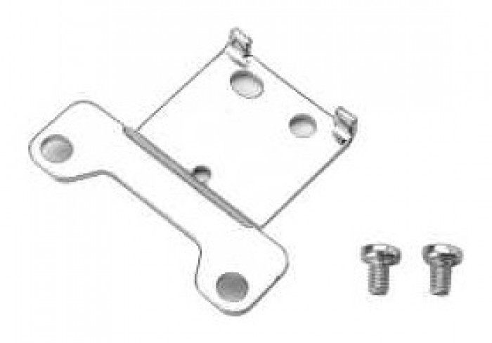 Horizontal mounting foot bracket for valves with outlets on the body