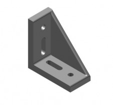Úhelníky a Klouby pro hliníkové konstrukční profily – Úhelník 42×88×88 do drážky 10