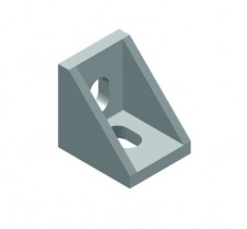 Úhelníky a Klouby pro hliníkové konstrukční profily – Úhelník 20×20×17 do drážky 5