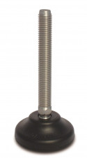 Nožky - šroub z oceli – Stavitelné nohy Ø 65, 30° výkyvný šroub, nerez