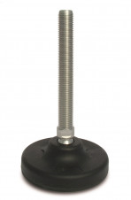 Nožky - šroub z nerezové oceli – Stavitelné nohy Ø 123, 30° výkyvný šroub, nerez