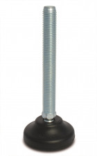 Plastová základňa - skrutka z ocele – Nastaviteľné nohy Ø 65, 30° výkyvná skrutka, ocel