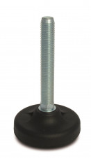Plastová základňa - skrutka z ocele – Nastaviteľné nohy Ø 83, pevná skrutka, ocel
