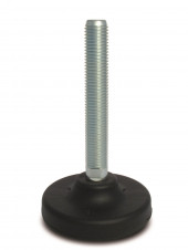 Plastová základňa - skrutka z nerezovej ocele – Nastaviteľné nohy Ø 123, pevná skrutka, ocel