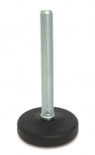 Plastová základňa - skrutka z nerezovej ocele – Nastaviteľné nohy Ø 103, nízky profil, 16° výkyvná skrutka, ocel