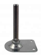 S montážou na podlahu – Nastaviteľné nohy Ø 110×151 s 2 otvormi, 8° výkyvná skrutka alebo fixná s poistnou maticou
