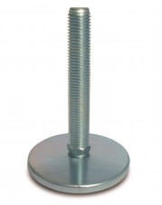 Ocelové nožky - střední zatížení – Ocelové stavitelné nohy Ø 150, pevný šroub s výkyvem 5°, pozink
