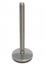 Základňa z nehrdzavejúcej ocele – Nerezové nastaviteľné nohy Ø 75, pevná skrutka s výkyvom 5°, stredné zaťaženie