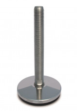 Základňa z nehrdzavejúcej ocele – Nerezové nastaviteľné nohy Ø 100, pevná skrutka s výkyvom 5°, stredné zaťaženie